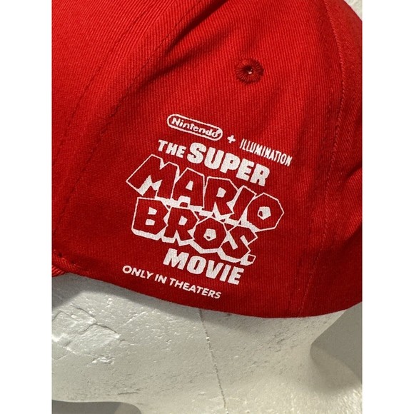 The Super Mario Bros Movie Promo Snapback Hat Mario M Red Nintendo Exclusive Cap - Picture 4 of 9